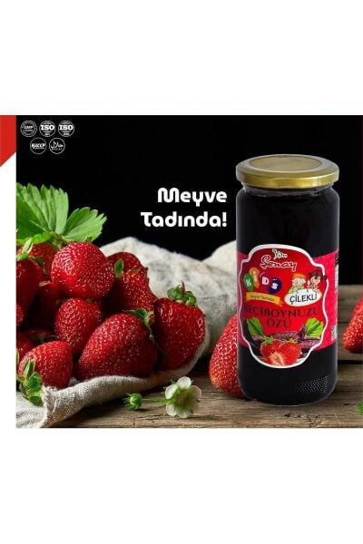 Keçiboynuzu özü çilekli 640 gr.