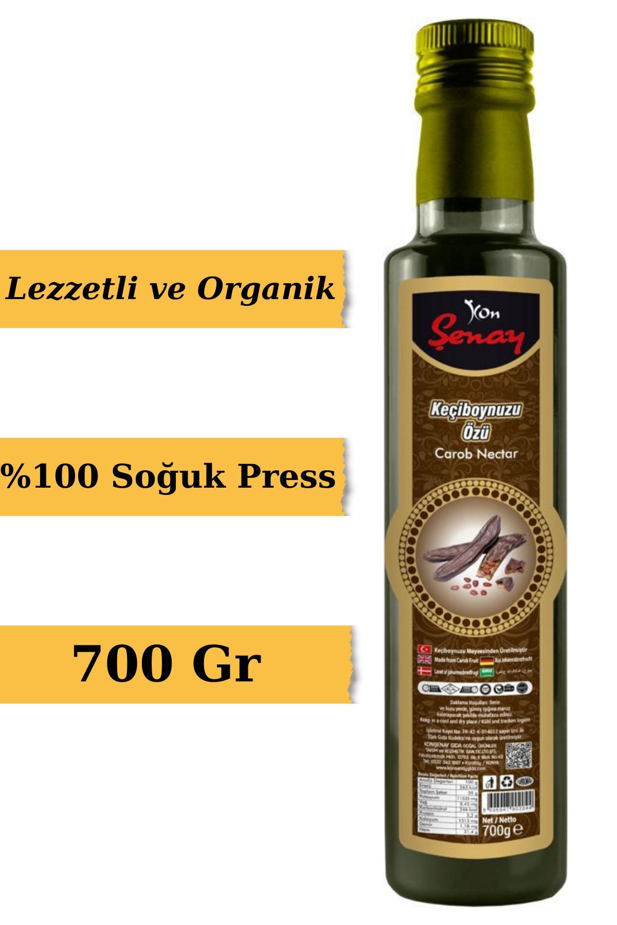 Keçiboynuzu Özü Soğuk Press %100 Doğal 700 Gr